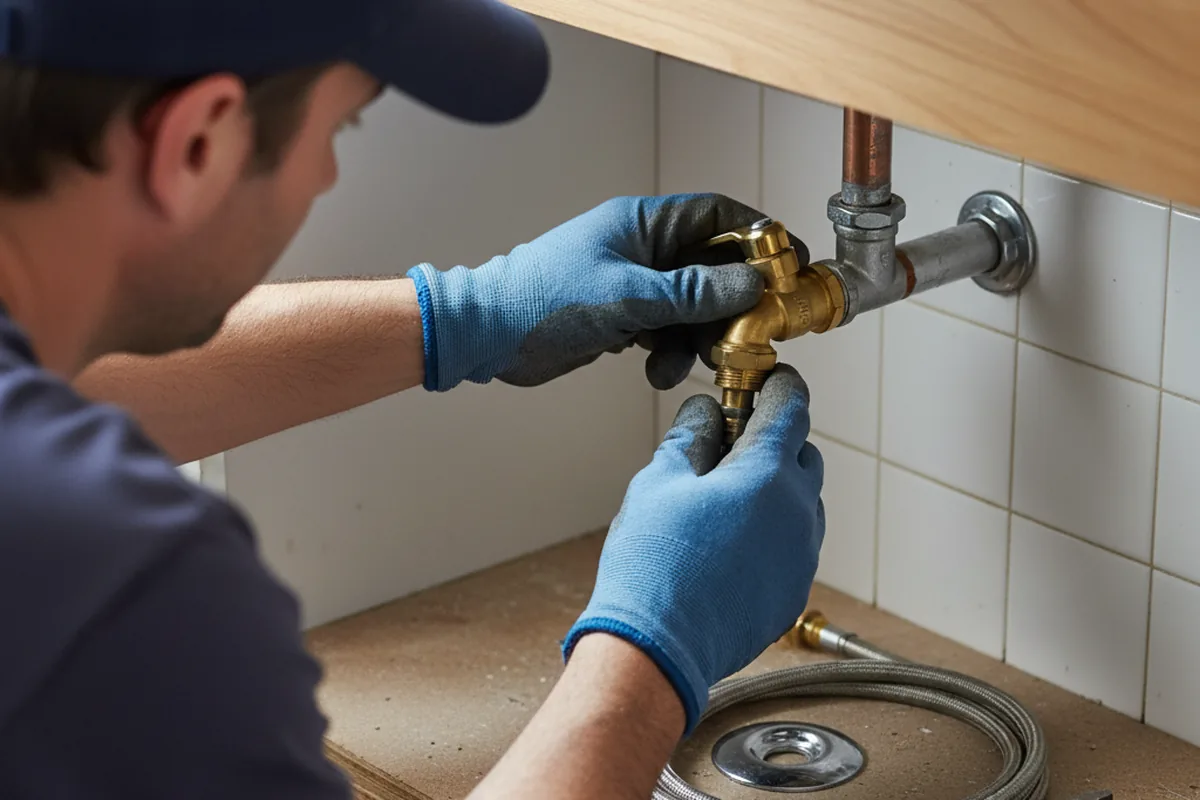 Shutoff valve and fitting work during Repiping in Ladera Ranch